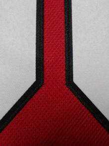 Atonmore 男式 00 红色冰球服刺绣缝制运动服休闲训练长袖套头衫