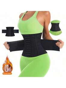 1pc Women Sports Waist Trainer Belt, Cross-Border High Elasticity Tummy Control Girdle, Breathable Mesh Waist Cincher Belt For Workout Exercise Waist Belt Suitable For Workout Home Sports And Walk - Girdle - View 3
