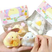 2pcs Squishy Hamster Squeeze Toys,3inch Big Cute Soft Hamster Squishy Toys,Stress Relief Squishies For Kids Party Favors, Pinch Family, Fidget Toys Suitable Adults Kids Big - 彩色 - 查看 9