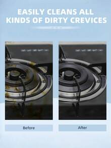 1/3pcs Crevice Cleaning Brush, New Multifunctional Gap Cleaning Brush Tool, Bathroom Gap Brush, Grout Cleaner Brush Hard Bristle Crevice Cleaning Brush - Black - View 7