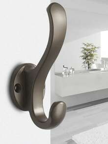 Gancio appendiabiti da parete retrò con viti, gancio da parete in metallo resistente con ventosa per cucina, bagno, appendiabiti singolo per ingresso, armadio cappotti, accessori da bagno da montare a parete