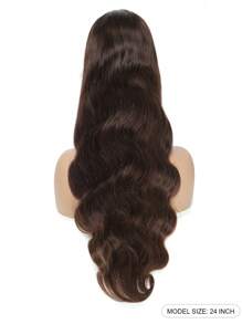 Wear And Go Chocolate Brown Body Wave Lace Front Wig Glueless Brazilian Brown 13x4 Lace Frontal Wigs For Women Human Hair Preplucked