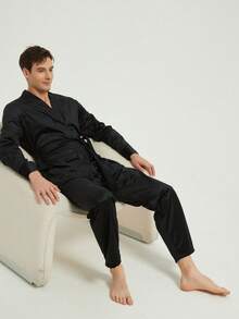 طقم ملابس رجالي كاجوال من الفليس الألماني للشتاء، تتكون من ملابس علوية وبنطلون