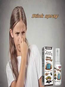 放屁喷雾 - 恶作剧持久气味娱乐堵嘴缓解压力液体喷雾玩具 - 彩色 - 查看 12