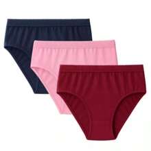 Kit 5 Plus Size Panties High Waist Micro Fiber Lining 100% Cotton - Multicolor - View 5