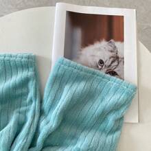 Conjunto de pijama para mujer, 2 piezas, cálidas, mullidas, de vellón, de gran tamaño, suave - Blanco - Ver 2