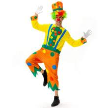 [Halloween Bestseller] Adult Clown COS Costume Full Set, Clown Costume Suitable For Men And Women, Circus Theme Party Performance Outfit - Multicolor - View 5