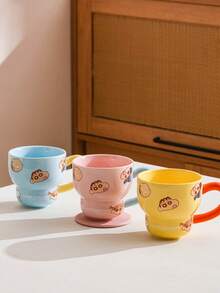 CRAYON SHINCHAN 340 ml Tasse en céramique en forme de gourde officielle Crayon Shin-Chan, tasse à lait créative pour le petit-déjeuner, tasse à café pour couple, cadeau d'anniversaire
