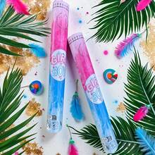 Christmas Gender Reveal Rattle Noise Maker (Non-Flammable, Non-Explosive), Gender Reveal Baptism Supplies - Pink - View 2