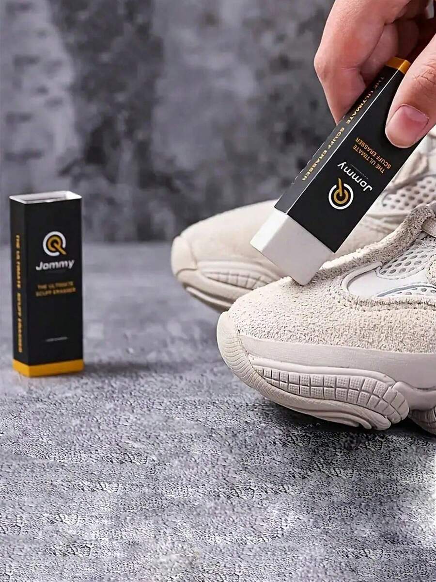 Professional Suede Eraser And Double-Sided Shoe Brush Set - Stain Remover (For Nubuck Leather), White Sneaker Cleaner, Leather Polish And Care Tools - Many - View 1