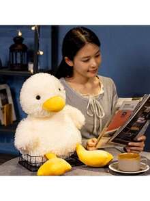 1 件可爱鸭子毛绒玩偶，背包柔软白鸭，男孩女孩生日礼物，复活节装饰动物鸭，圣诞节礼物 - 彩色 - 查看 14