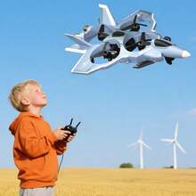 Remote Control Fighter Aircraft, New Model, Missile Launching, Shock-Resistant Glider, 2025 New Release, Children's Model Aircraft, Boys' Toy. - Silver - View 2