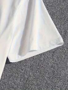 Men'S Casual "Hattori Hanzo Sword & Sushi" Graphic T-Shirt - Short Sleeve, Round Neck, Lightweight & Breathable, Perfect For Summer & Spring Outdoor Activities, Casual Summer Wear| Modern Casual Wear| Comfortable Fit, PLUS SIZE - White - View 3