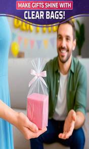 200Pcs Heat Shrink Wrap Bags – 3 Sizes 4x6" (120) 8x10" (50) 10x12" (30) Clear PVC Plastic – Compatible With Any Heat Gun Or Hair Dryer At Medium Temperature – Great For Wrapping DIY Crafts And Gifts - 杏色 - 查看 7