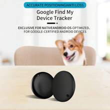 安卓迷你追踪器查找我的设备智能标签蓝牙搜索定位器追踪查找器儿童钥匙包钱包宠物 - 黑色 - 查看 9