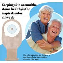 10PCS Pulsovital Bolsa Colostomia Barrerarecortable15-76mm - Beis - Ver 1