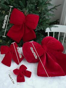 1pc 3D Bow Decor, Decorative Hanging Ornament, Available In S/M/L/XL Sizes, Suitable For Indoor Or Outdoor Party Decor, Wedding Decor, Valentine's Day