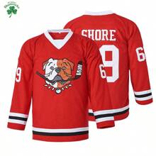 Kekambas Letterkenny Sudbury Blueberry Bulldogs Hockey Jerseys #69 Shores TV Series Red Embroidered Stitched Sportswear Casual Training Long Sleeved Pullover