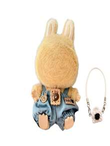 1 طقم ملابس + 1 إكسسوار صغير، لدمية بلوش مقاس 15/17 سم، إكسسوار دمية حقيبة ظهر سلسلة مفاتيح قابلة للتغيير، بدون دمية