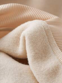 Young Boy Pumpkin Head & Letter Print Thermal Lined Crew Neck Long Sleeve Sweatshirt, Casual Halloween For Autumn/Winter