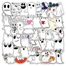 50pcs Cute Ghost Stickers, Creative Graffiti Stickers For Luggage, Skateboard, Tablet, Cartoon Decorative Stickers - Multicolor - View 4