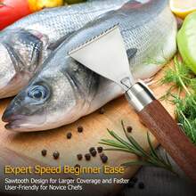 Fish Stainless Stee Fish Scale Remover Fish Descaler Fish Cleaner Fish Scraper - 1 - View 4