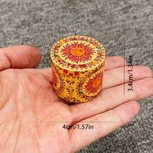 1.6/2/2.5英寸Moon Sun 香草研磨机金属四层研钵研磨机手动粉碎机锌合金波西米亚烟草草吸烟工具香烟雪茄配件礼物 - 月亮 - 查看 14
