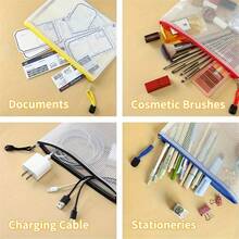 Torby siatkowe PVC w losowych kolorach 5/10 A5 – wytrzymałe torby do przechowywania dokumentów, odpowiednie do domu, szkoły i podróży | Wielofunkcyjne torby do przechowywania z zamknięciem na zamek błyskawiczny, różne kolory i wzory, artykuły szkolne, organizacja domu, żywe wzory, solidna konstrukcja, dla profesjonalistów szkolnych