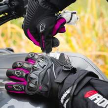 1 双摩托车手套骑行手套全指手套触摸屏摩托赛车手套户外摩托车防护越野摩托车暖手器骑行配件摩托车骑行必需品男女骑士礼物 - 彩色 - 查看 2
