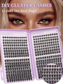 384pcs Eye Lash Clusters, D Curl, W Shape False Eyelashes, DIY Fluffy Natural Lengthening Lashes, 0.07mm Ultra-Fine D Curl Curly, Single Strand Eyelash Extension (11-15mm Mixed Length), Soft Mink-Like Lashes For Makeup, Versatile For All Makeup Styles Lash Clusters,Eye Lash Clusters,Individual Eyelashes,Lashes,Fake Lashes - D - View 7