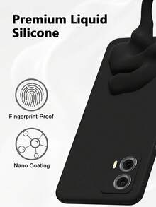 1 件黑色防震手机壳，适用于 /Infinix 系列，/Infinix 黑色防震手机壳。手机壳、手机保护套、手机壳、手机套、防震手机壳、黑色手机壳、简约手机壳、纯色手机壳、黑色手机壳、TPU 防震手机壳（军用级防震） - 黑色 - 查看 5
