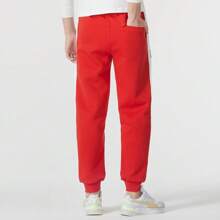 Puma Pantalones unisex, nuevos pantalones deportivos de otoño T7, pantalones largos básicos minimalistas de bloqueo de color casual y cómodos con cordón, 625835-11