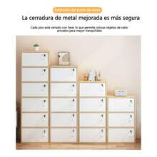 Armario Closet De Almacenamiento Con Cerradura Multiusos - Blanco - Ver 6