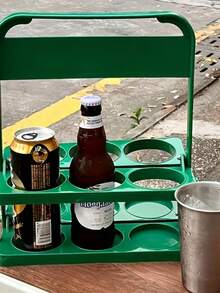 A Portable Collapsible Beer Carrier That Holds 6 Bottles,Convenient For Carrying Drinks When Going Out, Bottom Reinforcement Has Stability And Is Not Worried About Spillage Or Leakage,Suitable For Coffee, Milk, And Tea Storage, Perfect For Everyday Use And Parties Picnic, Camping, A Must-Have For Beer Festivals.Very Suitable For Coffee, Milk Tea, Beer Enthusiasts, Suitable For Company Dinners, School, And Work, Halloween And Christmas Party Supplies