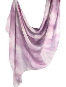 Watercolour Floral Printed Hijab Scarf Women Soft Modal Cotton Instant Hijab Wraps Shawls Long Scarves - Màu 19 - Xem 2