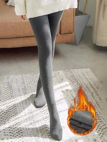 1双女士高腰加厚天鹅绒连裤袜 300克（黑色/深灰色/浅灰色），舒适紧身裤