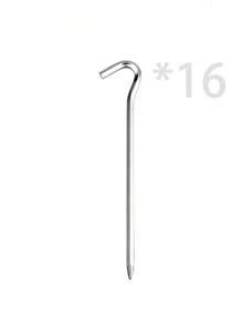 4/8/12pcs Tent Nail - Aluminum Tent Stake With Hook -7-Inch Hexagonal Pole Nail Garden Nail Camping Nail, Used For Camping Tents, Canopies - Multicolor - View 10