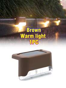 Outdoor Solar Powered Led Fence Light Waterproof Stairway Light For Yard, Fence, Stairway, Garden Decoration Landscape Lighting - Multi-color - View 12