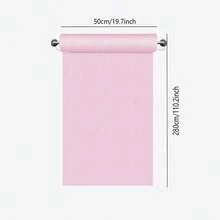 1pc Self-Adhesive Linen Texture Wallpaper - Washable Texturized Wall Covering With Straight Match Installation, Seamless Design For Easy Application - Multicolor - View 3