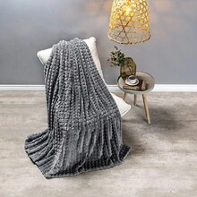 Willow Queen Blanket Ultrasoft Velvety Soft Blanket 2.4m X 2.20m - Xám - Xem 6