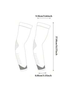 AD 1 Pair Summer Sun Protection Ice Sleeves, Outdoor Sports Cycling Fishing Arm Sleeves, Breathable Unisex Ice Silk Sleeve Covers - HB39 - View 7