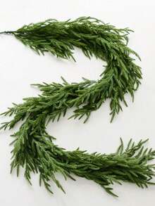 9英尺圣诞诺福克松树花环，逼真雪松花环，松树花环，适用于壁炉架、桌子、楼梯扶手、室内、室外圣诞装饰、婚礼花束、桌面装饰、新娘送礼会、情人节装饰、婴儿送礼会装饰、家居装饰、客厅装饰、餐桌、墙壁、花园、花环、卧室装饰等。