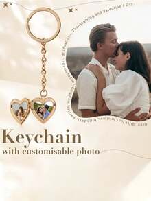 Personalisierter herzförmiger Foto-Schlüsselanhänger für Freund/Vater/Familie als liebevolles Geschenk/Abschlussgeschenk/Jahrestags-Feiergeschenk