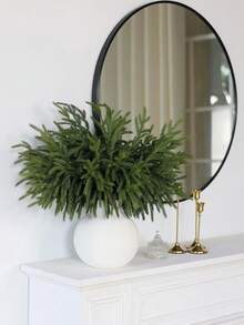 أغصان صنوبر نورفولك الحقيقية، أغصان صنوبر نورفولك اصطناعية للمس الحقيقي، أغصان صنوبر نورفولك مزيفة لصنع الحرف اليدوية والديكور المنزلي الداخلي والخارجي في عيد الميلاد، ديكورات عيد الميلاد وديكور الغرفة