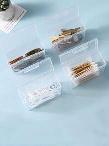 1pc Transparent Playing Card Box, Storage Box To Hold 2 Decks Of Cards (Cards Not Included), Christmas, Halloween, Thanksgiving Gift - Multicolor - View 7