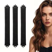 3pcs/4pcs Set No Heat Hair Curler Tools, Convenient Hair Styling Set Includes Foam Hair Rollers, Sleep Curlers, Rubber Curling Rods For Women, Slouchy Wave Sleeping Hair Curler Tube Set, Minimalist European & American Style