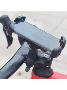 Secure Hands-Free Cycling Accessory - Shockproof Bike Phone Mount For E-Bikes & Motorcycles, Black GPS Holder