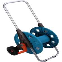 Garden Hose Reel Cart, Portable 2 Wheels Cart For Outside Storage Reel, 196 FT Hose Capacity, Water Hose Holder Storage Stand For Yard Lawn Farm Patio, With Quick Connector Adapter