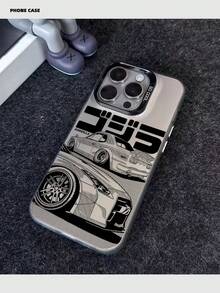 赛车图案手机壳，磨砂防摔保护套，适用于 11、12、13、14、15、16 Pro Max、X、XS、XR、16E、15 Plus，兼容三星Galaxy、OPPO、Realme、vivo、Redmi、Infinix、荣耀X50i，国际版，非国内版 - 彩色 - 查看 2