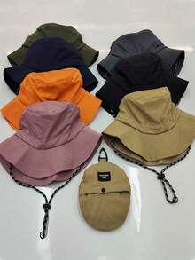 Mũ chống nắng ngoài trời dành cho nam và nữ, thích hợp cho leo núi, cắm trại, câu cá, thiết kế lưới thoáng khí, dây rút điều chỉnh, có thể gấp gọn và dễ mang theo, phù hợp cho các hoạt động ngoài trời mùa xuân, hè, thu như câu cá, leo núi, du lịch, bãi biển, nghỉ lễ. - A - Xem 11